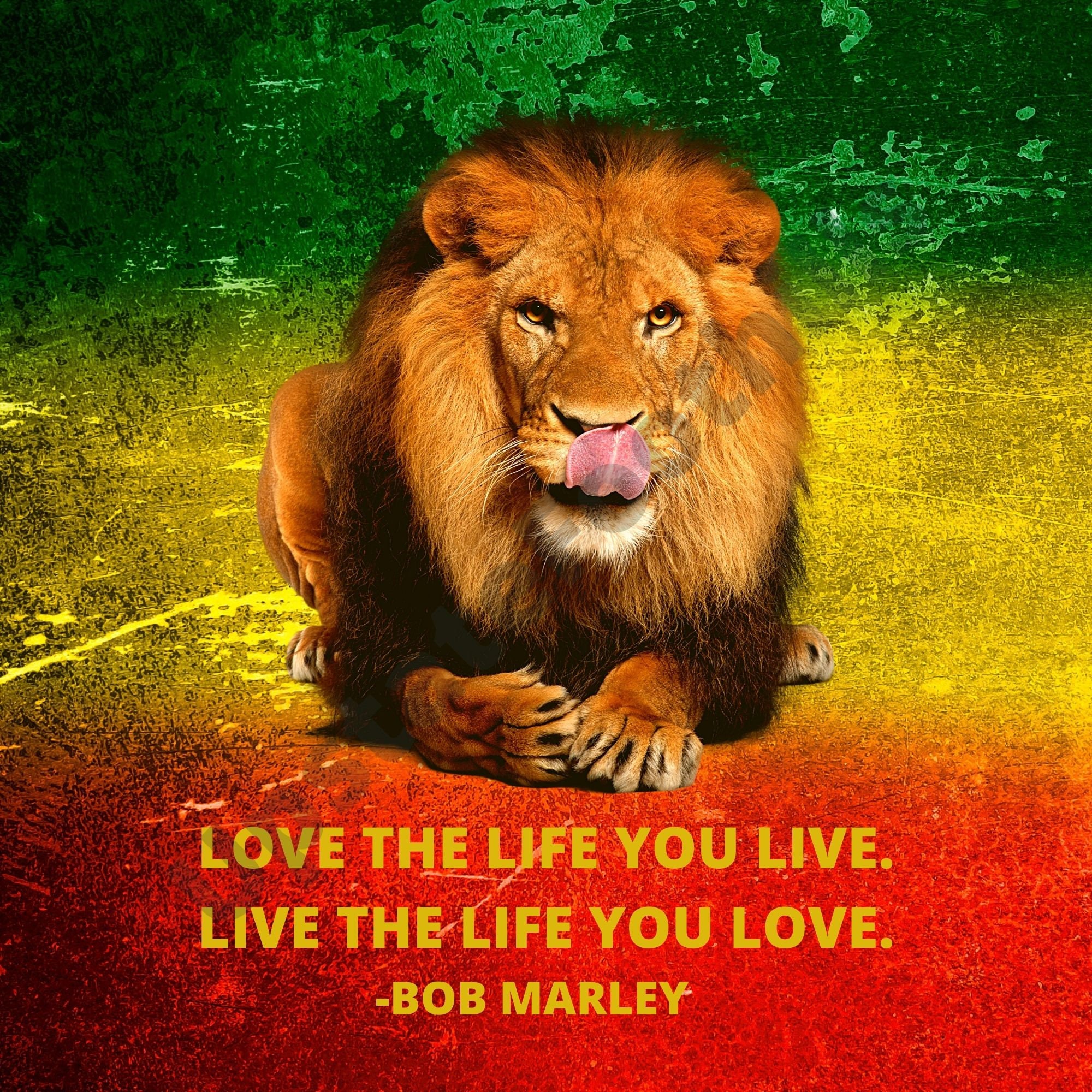 Bob Marley Quote Digital Download Love The Life You Live Etsy Canada