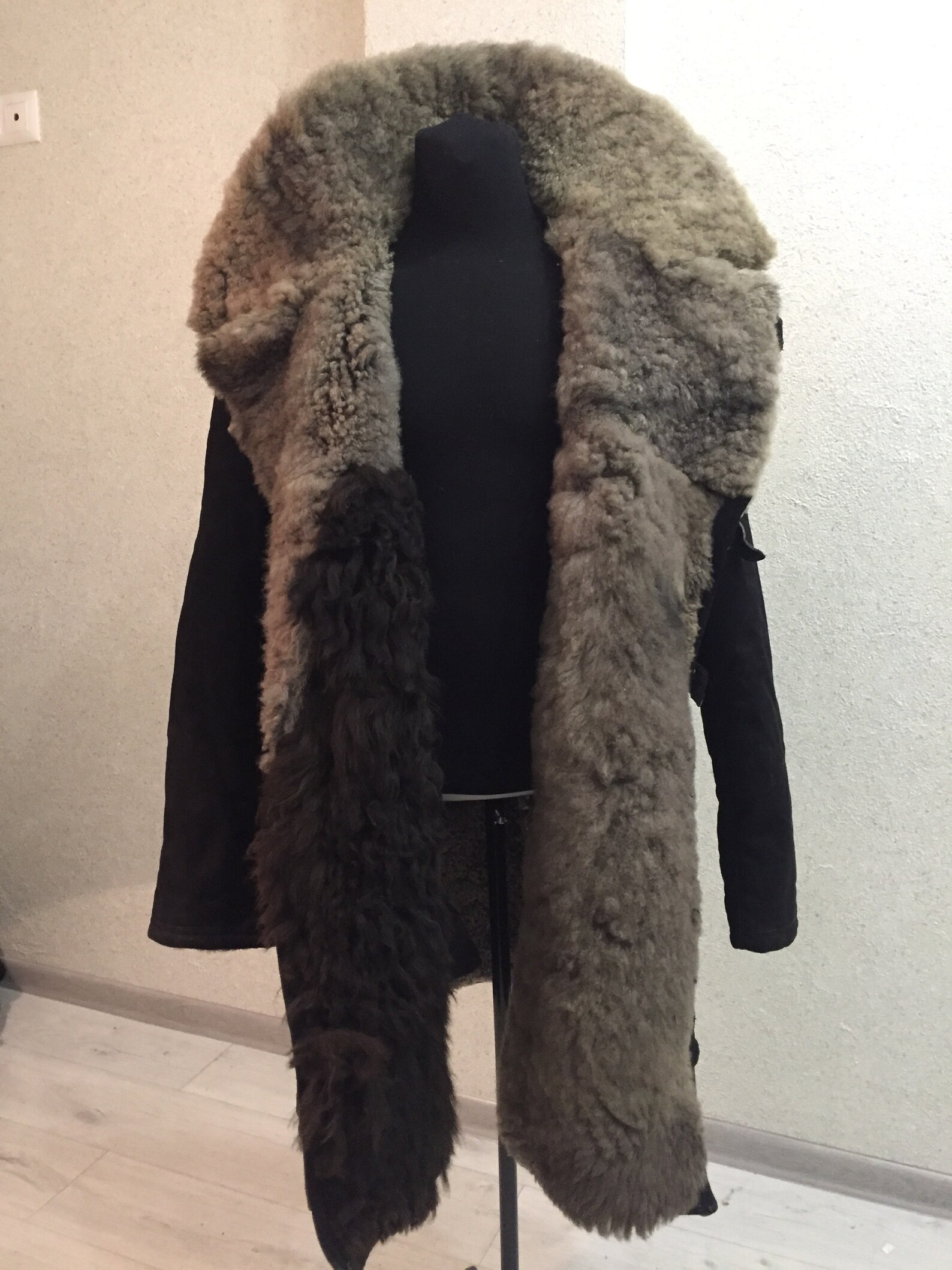 166 Russian Sheepskin coat Tulup Mens Winter Coat Skin | Etsy