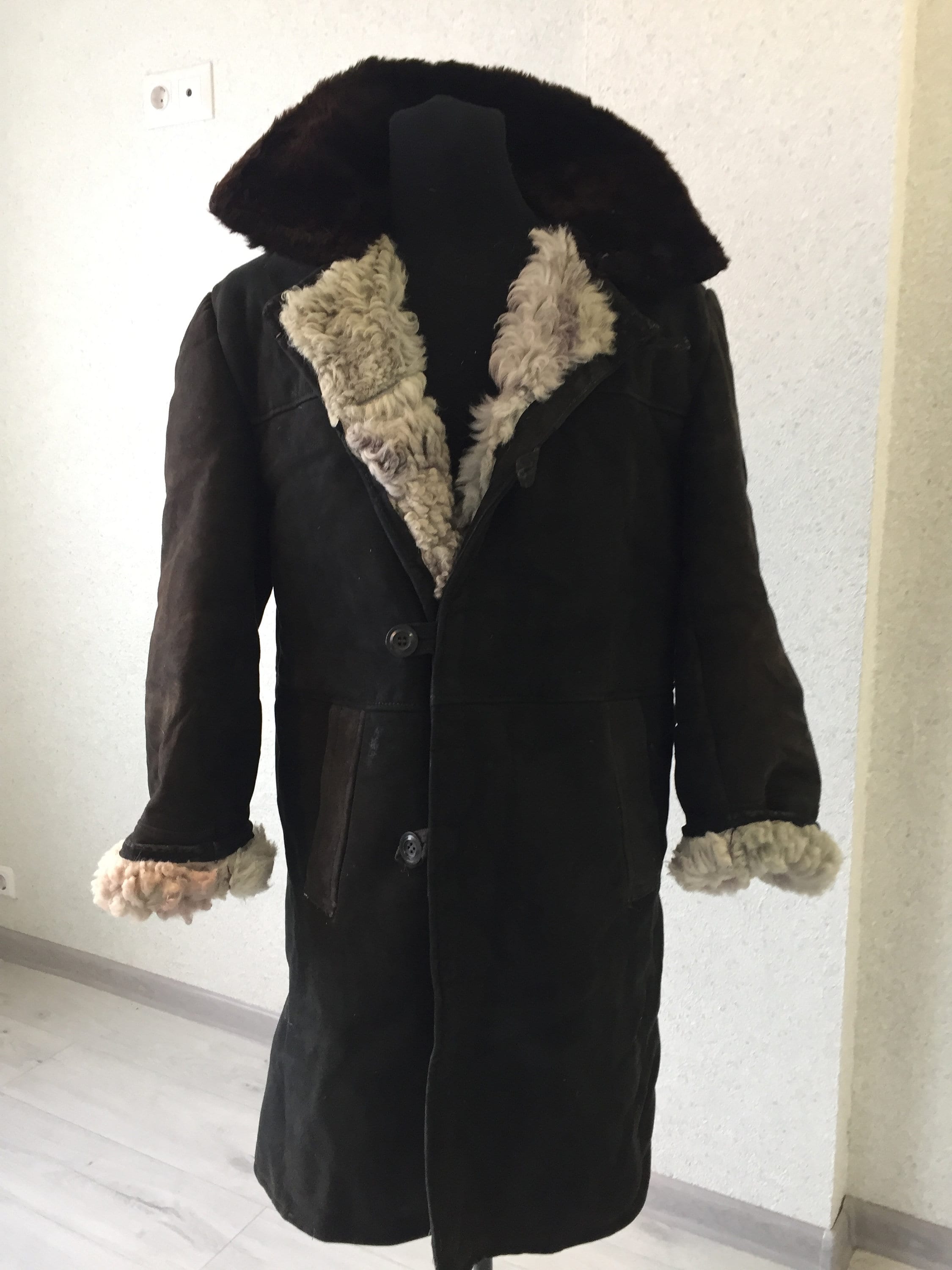 Sheepskin Coat Shearling Jacket Tulup Bekesha Russian Winter | Etsy