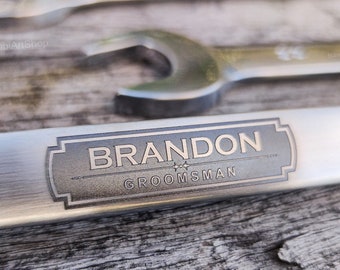 Custom Engraved Wrench, Perfect Gift for Groomsmаn and Groom,  Personalized Wedding Party Favors, Gift for Best Man, Usher, Named gift