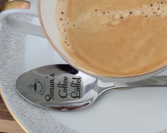 Cucchiaino da caffè personalizzato, nome personalizzato Coffee Löffel, cucchiaino da caffè inciso