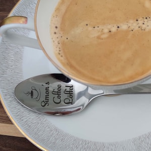 Colher de café personalizada, Colher de café com nome personalizado, Colher de café gravada