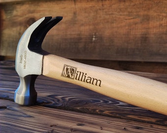 Personalisierter Hammer, Gravierter Hammer, Personalisiertes Werkzeug, Bräutigam Geschenk, Vatertagsgeschenk, Geschenk für Papa