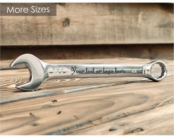 Personalized Wrench, Custom Engraved Spanner, Best Gift for Dad, Groomsman Gift, Personalized tool, Engraved wrench, Business gifts