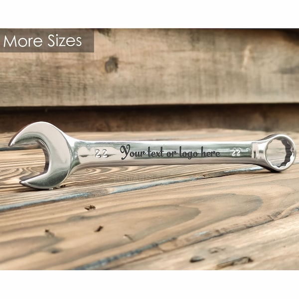 Personalized Wrench, Custom Engraved Spanner, Best Gift for Dad, Groomsman Gift, Personalized tool, Engraved wrench, Business gifts