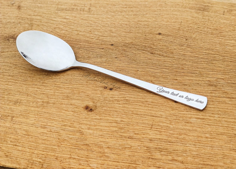 Personalized Spoon, Engraved Custom Spoon, Custom text or logo, Best Seller, Personalized gift, Laser engraved Spoon, Perfect gift, Birthday image 3