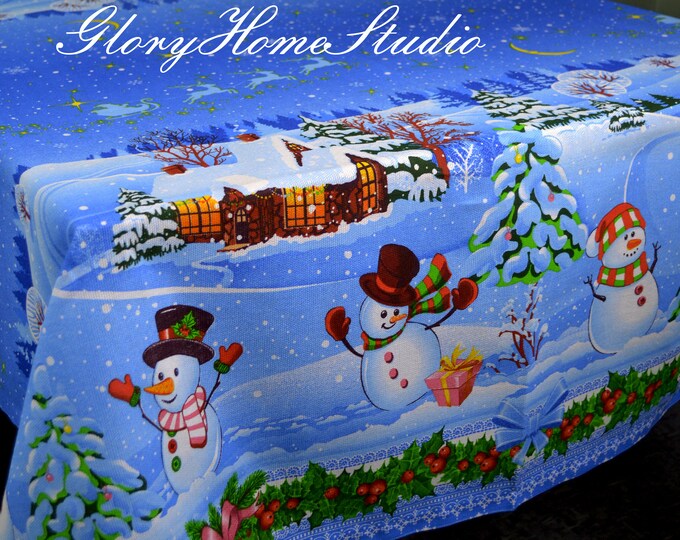 Tablecloth white winter story