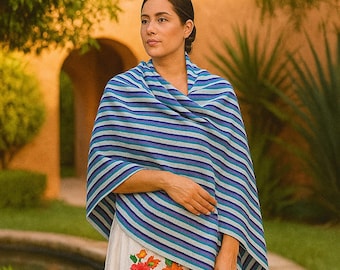 Woven Mexican Rebozo: Large Baby Carrier Shawl