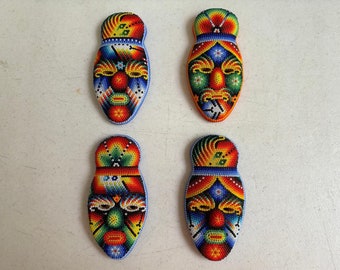 Huichol-pärlmask: Mexikansk folkkonstdekor
