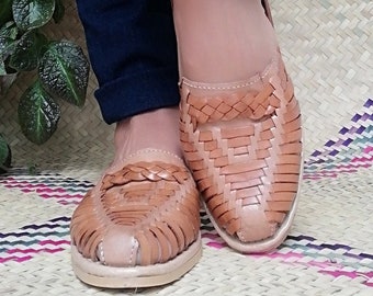 Sandales en cuir faites à la main pour femmes mexicaines huaraches, taille 7, huaraches en cuir, huaraches mexicaines, sandales mexicaines.