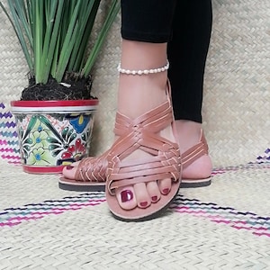 Huarache messicane fatte a mano – Sandali in vera pelle – Sconto del 50%!