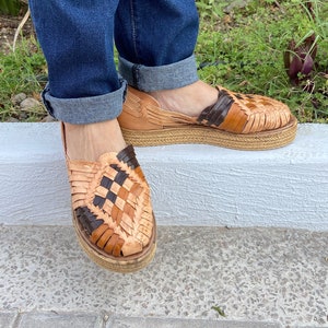 Platform Shoes - Handmade Mexican Huaraches - Genuine Leather Sandals - 50% Off!