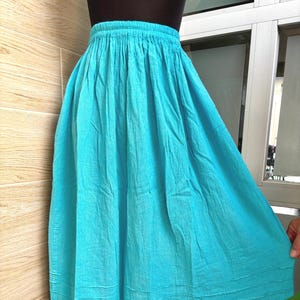 Handmade Mexican Cotton Skirt, Manta Skirt, Boho Folk Clothing.