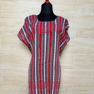 Mexican loom dress ethnic dress, Mexican artisan dress, typical Mexican dress, gift for her.