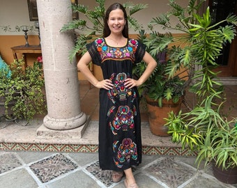 slim fit dress slacks Puebla Long Mexican Dress Mermaid Cut – Camelia Mexican Boutique main image 1