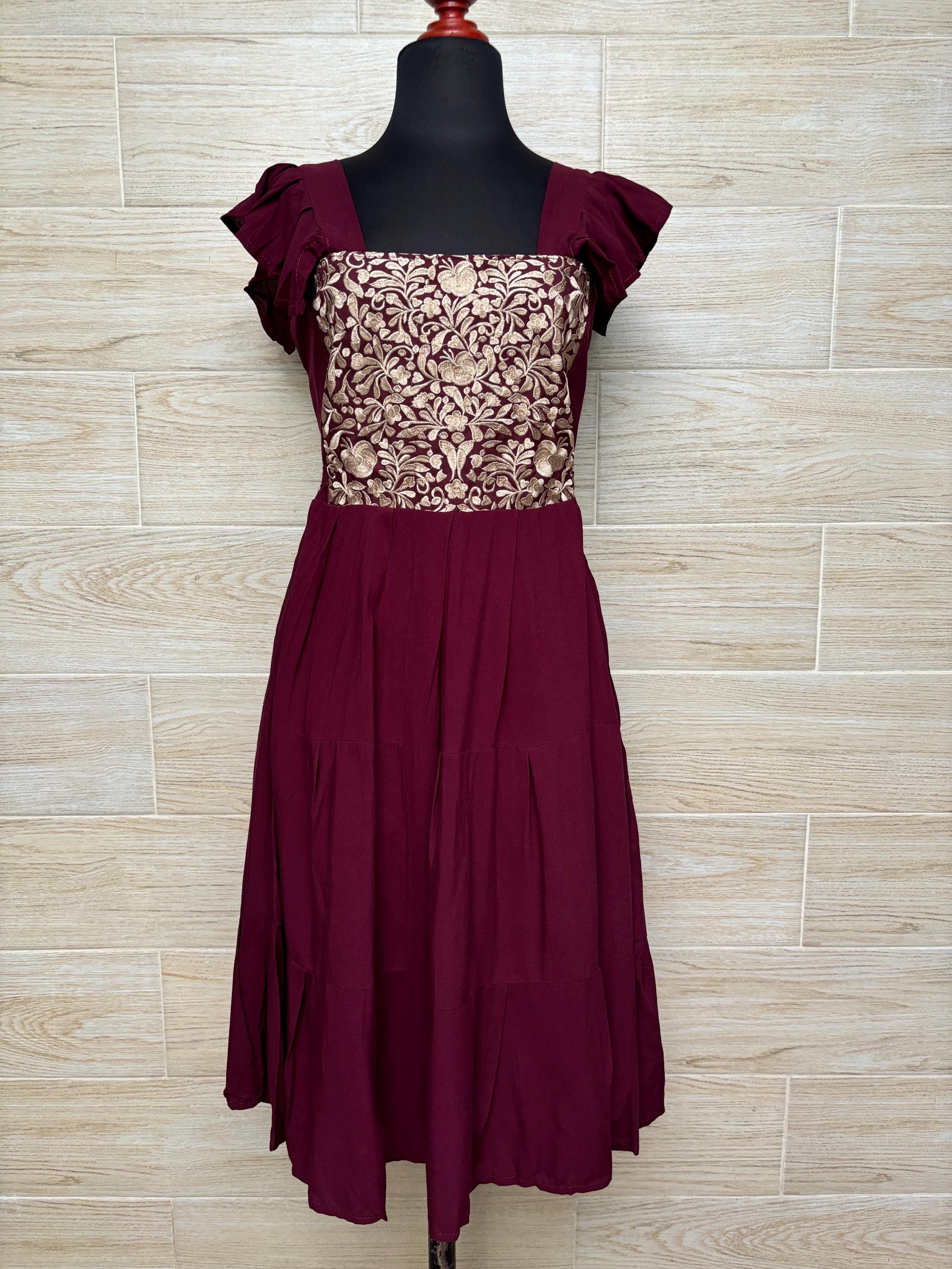 Mexican dress, Floral embroidered dress, mexican dress, handmade elegant dress, hand embroidered mexican dress, ethnic dress.