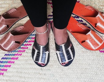 Handgemaakte Mexicaanse huaraches – authentieke leren sandalen – 50% korting!