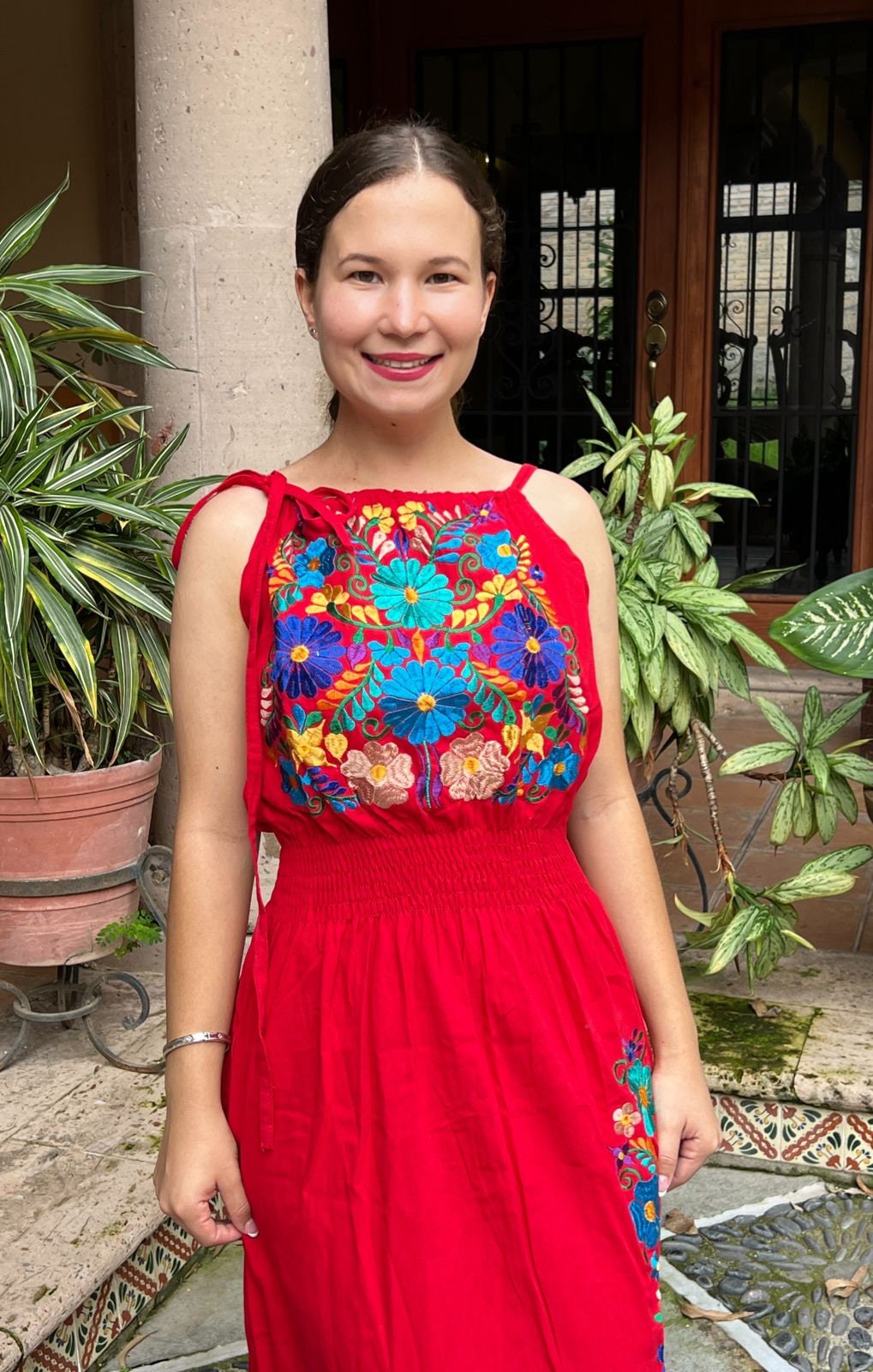 mexican halter dress Embroidered Blanket Dress: Floral Ethnic cheap wedding dresses online