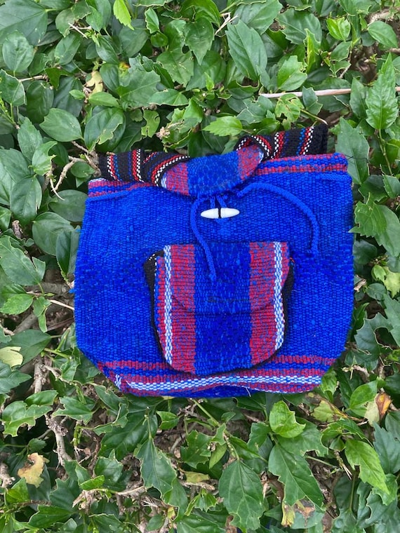 Handmade Mexican Backpack Small Backpack Boho Backpack Mexican Woven Backpack Vintange Backpack Colorful Backpack. Etsy UK