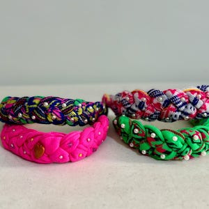 Diadema mexicana, turbante mexicano, banda para el cabello, banda para el cabello estilo mexicano colorido.