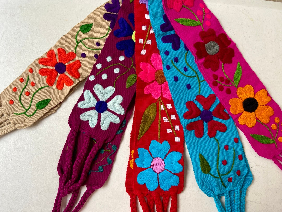 Mexican Sash Belt Solid Colorful Sash Ethnic Belt Tie Belt Etsy