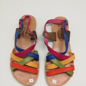 Handmade Colorful Leather Huaraches Sandals: Mexican Style image 7