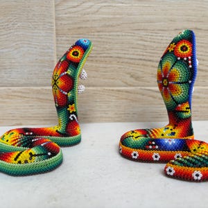 Huichol Beaded Snake