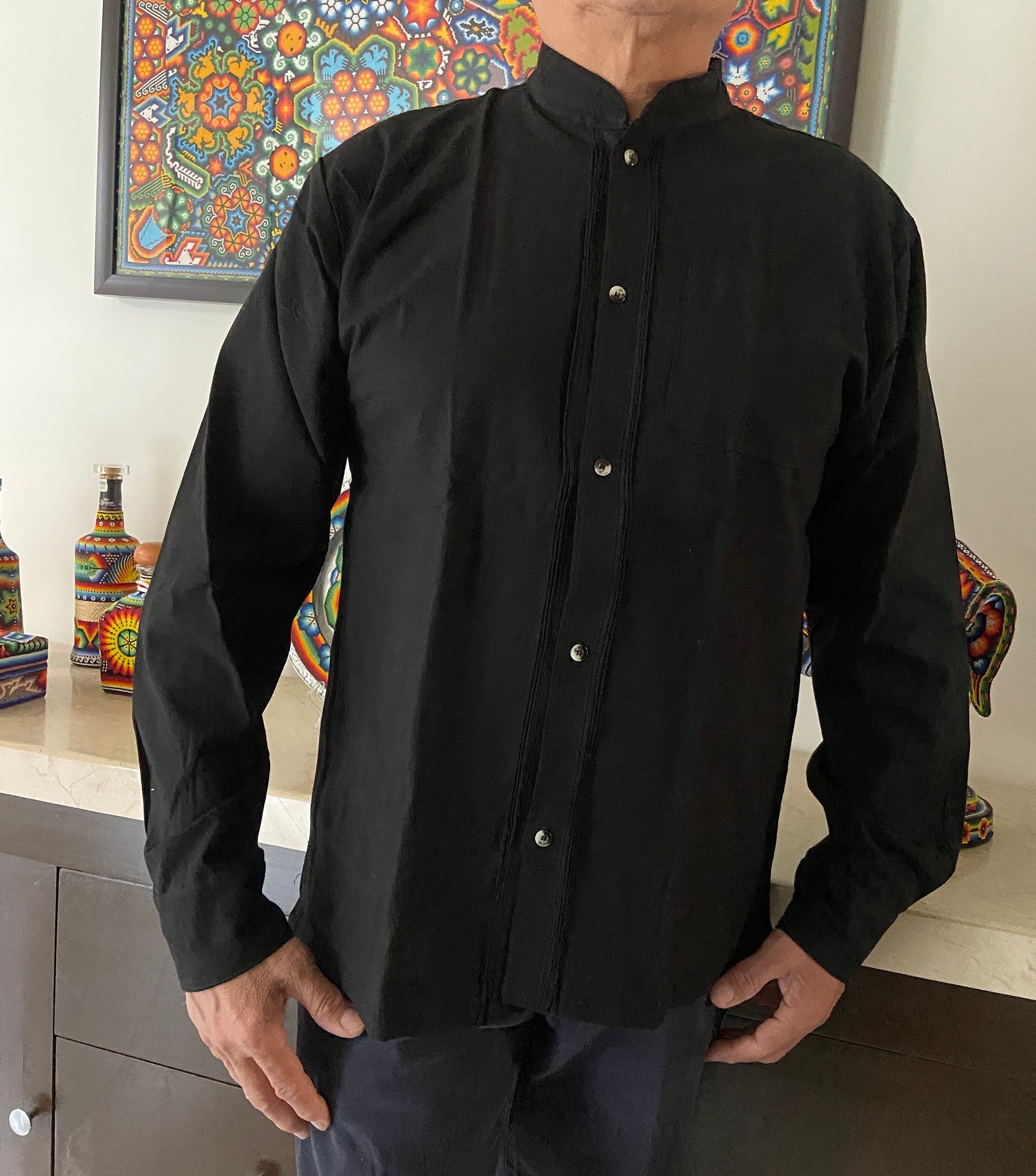 Guayabera negra México