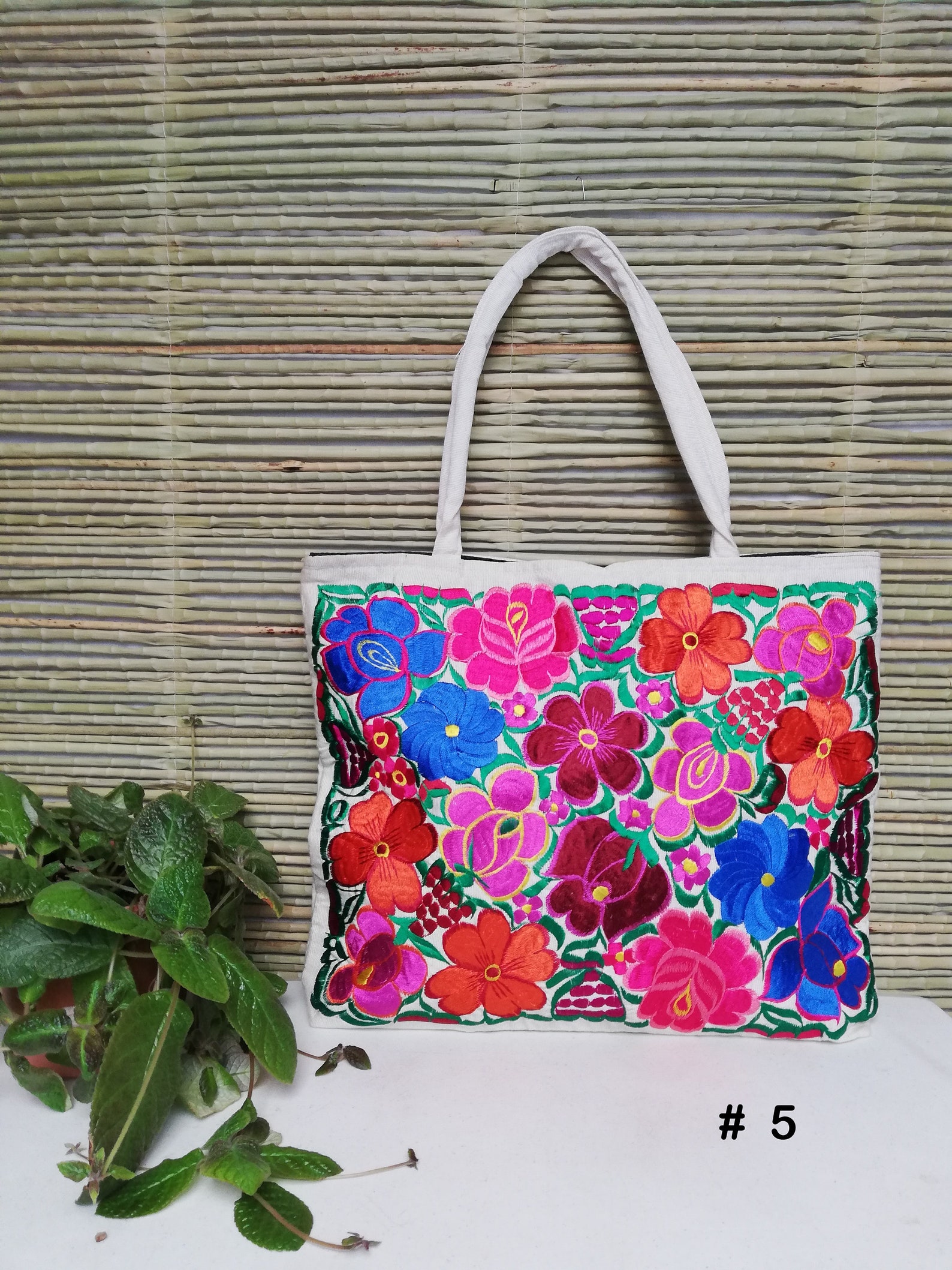 Handmade Embroidered Flower Bag Mexican Bag Shoulder Bag Etsy