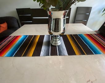 Colorful Mexican Table Runner: Fiesta Party Decoration (82x14 inches)