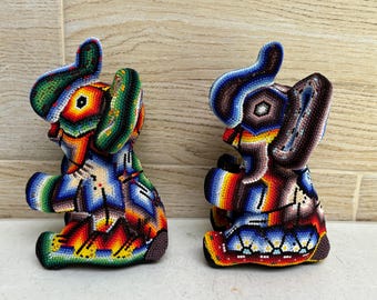 Huichol pärleelefant: Mexikansk folkkonstdekor