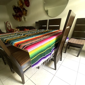 Mexikanische Tischdecke, Mexikanische Tischdecke, Sarape Tischdecke, Mexikanische Decke, Tischläufer.