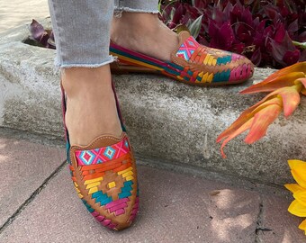 multicolor huarache sandals