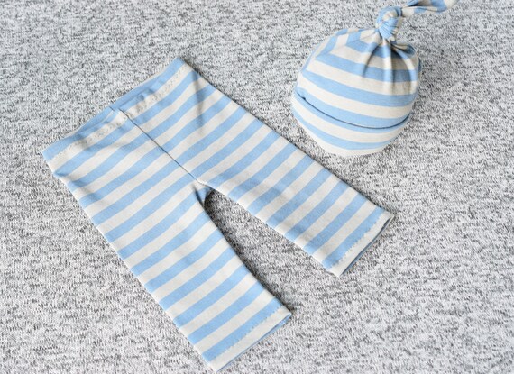 newborn pants and hat set