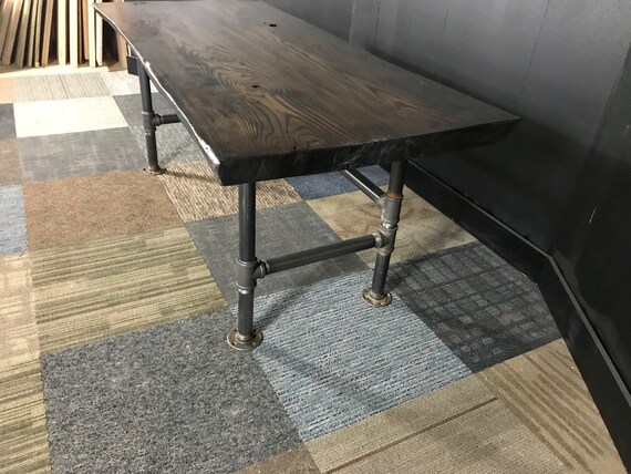 Red Oak Ebony Stain Custom Desk