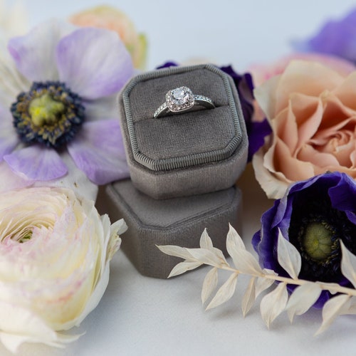 Proposal Engagement Ring Box Iron Wedding Ring Box Etsy