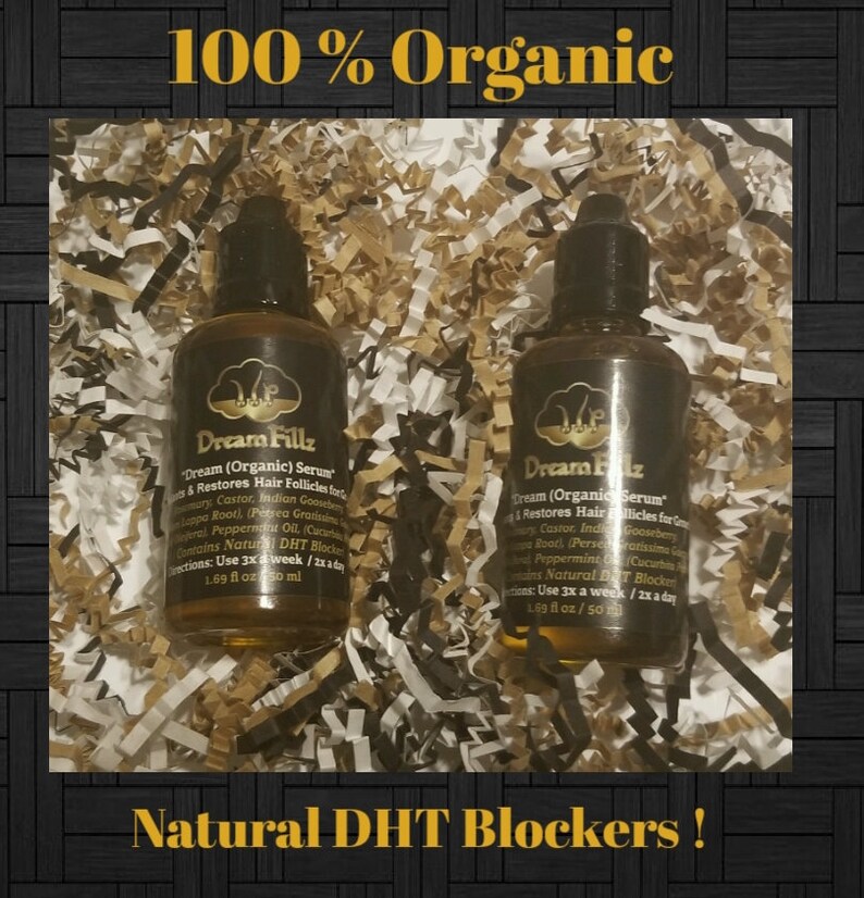Dream 100 Organic Hair Growth Serum W Natural Etsy