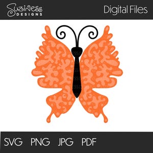 Diseño de mariposa elegante SVG PNG JPG - Descarga digital - Archivo de corte
