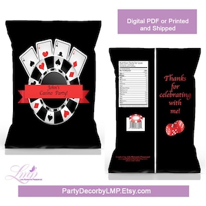 Casino  Birthday Favors | Poker Birthday Party | Casino Game  Party Favors | Birthday Party Gifts | Poker Favors | Birthday Chip Bags