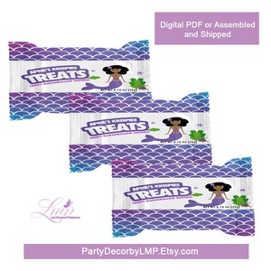 Mermaid Krispie Treats - Rice Krispie Treats - Mermaid Candy Wrapper - Mermaid Party - Mermaid Favors - Mermaid - Mermaid Party Favor