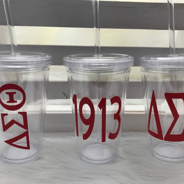 Delta Sigma Theta Tumbler - DST Tumbler - DST - Delta Sigma Theta - Delta Tumbler - Sorority - Greeks - Deltaversary - Sorority Gifts