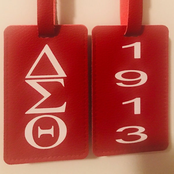 Luggage Tags, Delta Luggage Tags, DST,  Delta Sigma Theta, Delta Soror Gifts,  Sorority,  Crossing Gifts,  Deltaversary, Sorority Gifts