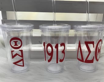 Delta Sigma Theta Tumbler - DST Tumbler - DST - Delta Sigma Theta - Delta Tumbler - Sorority - Greeks - Deltaversary - Sorority Gifts