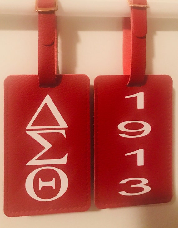 Luggage Tags, Delta Luggage Tags, DST, Delta Sigma Theta, Delta Soror Gifts, Sorority, Crossing Gifts, Deltaversary, Sorority Gifts Il_570xn