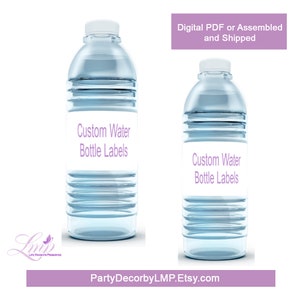Custom Water Bottle Labels - Water Labels - Water Bottle Labels