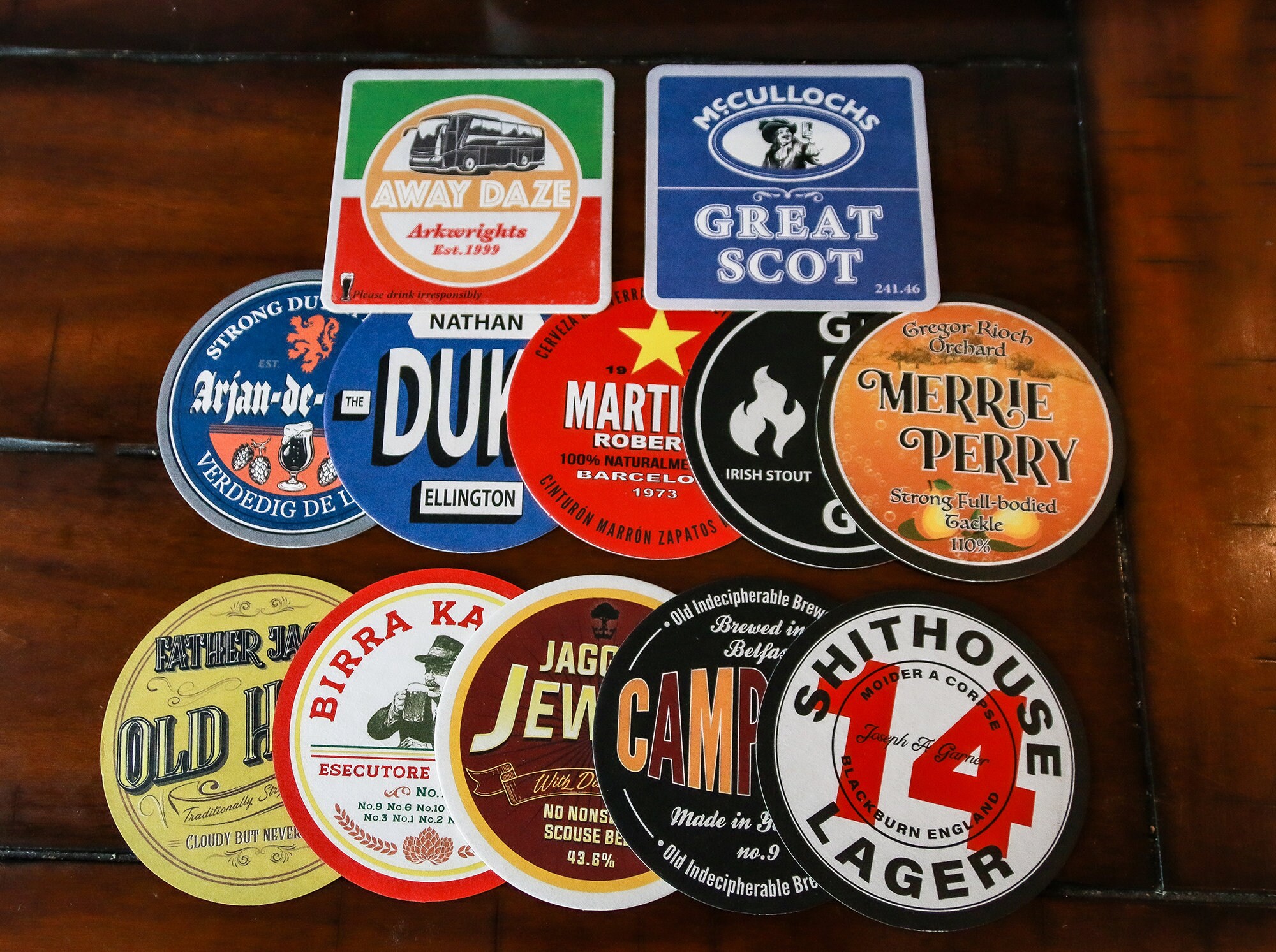 The Springfield Tap Beer Mat Collection 12 Unique Wigan Etsy UK