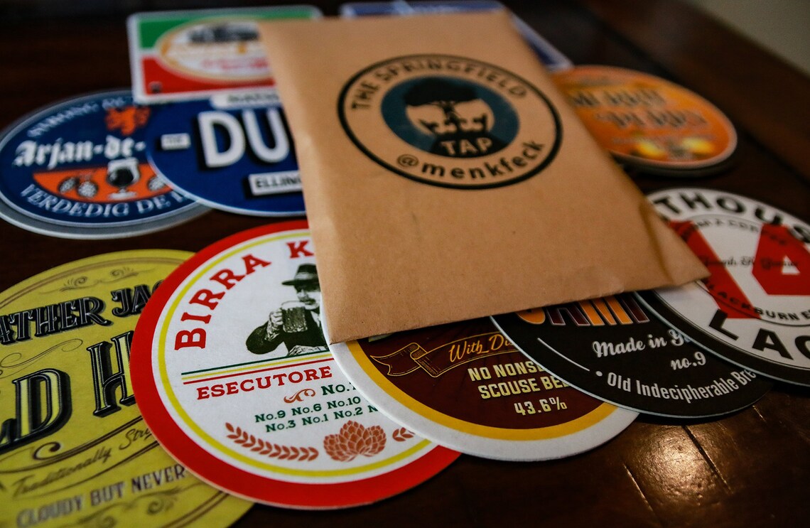 The Springfield Tap Beer Mat Collection 12 Unique Wigan Etsy UK