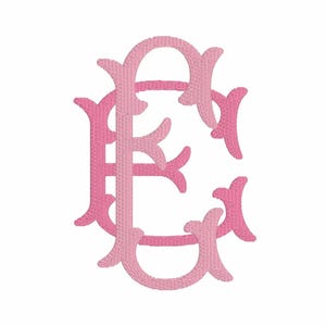 Fuente de bordado Fishtail: 52 letras (2 estilos de letra), 9 formatos + .bx