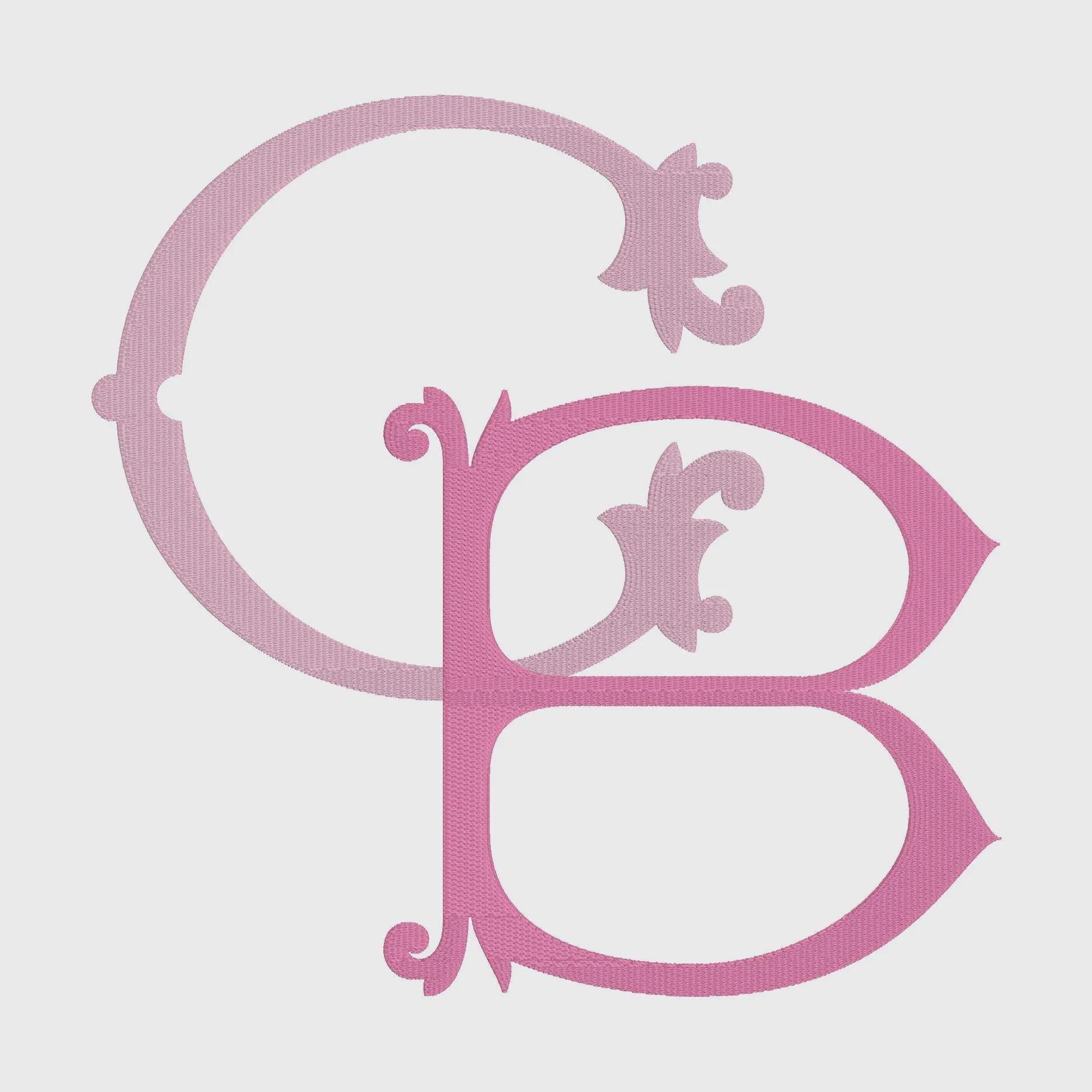 Merit Lettering Merit Monogram Embroidery Font: .bx + 9 Machine File Formats (instant ...