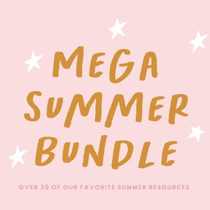 Méga pack d'été | Plus de 30 de nos ressources estivales préférées ! | Cartes imprimables, autocollants et plus encore ! | Pack de téléchargement numérique
